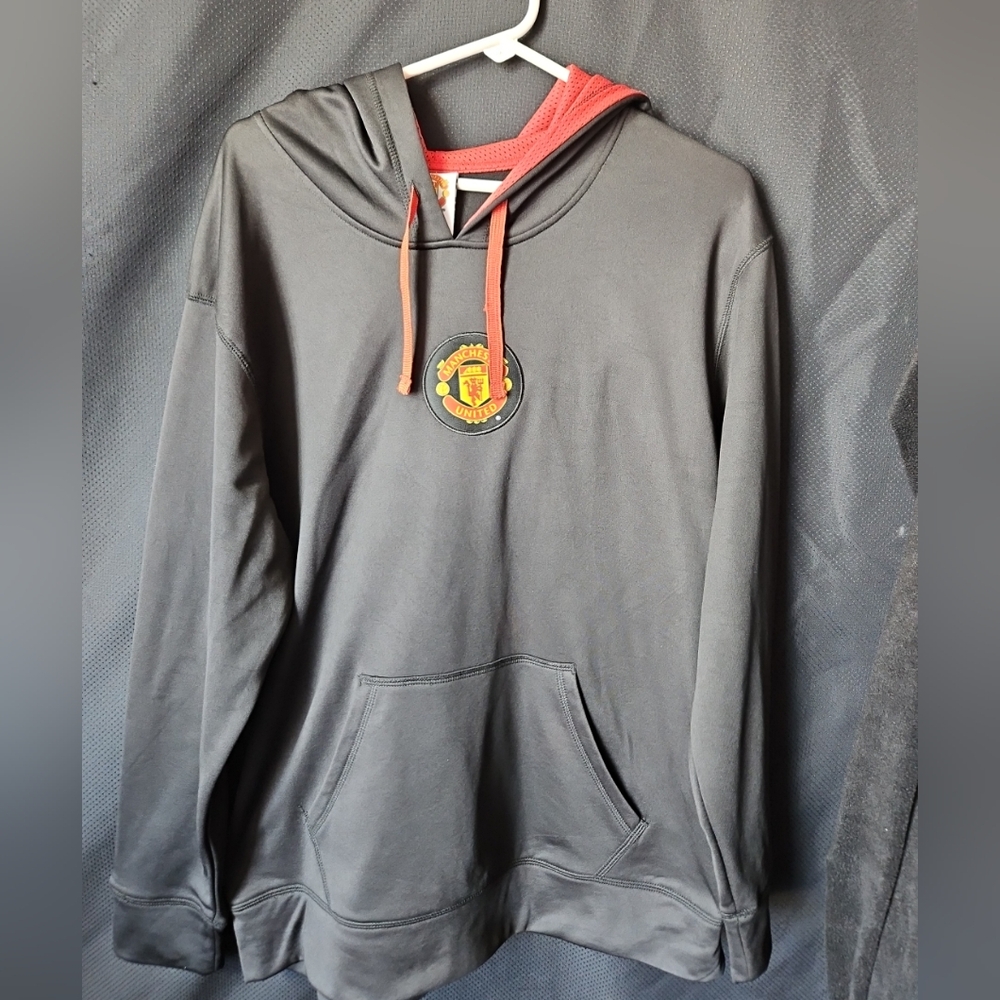Manchester‎ United Red Devils Men’s Large Soccer Football Pullover Hoodie